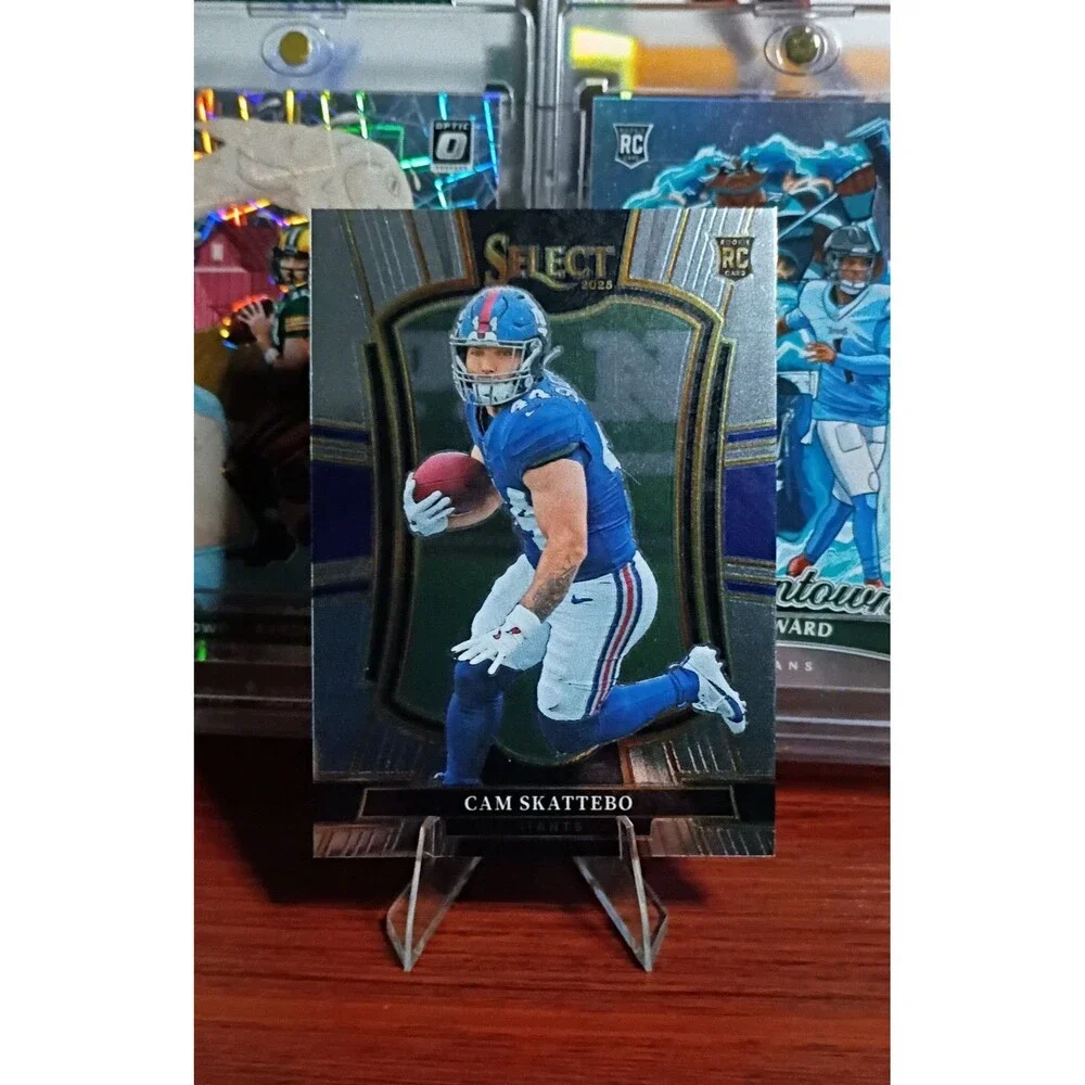 2025 Panini Select - Premier Level Cam Skattebo #195 (RC)